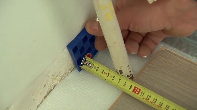 Laminaat rond verwarmingsbuis