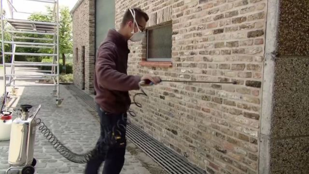 Hydrofobeerproduct oppervlaktebehandeling gevel