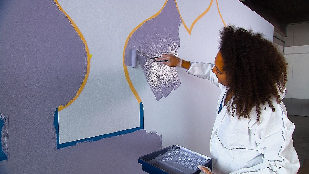 aan de wand, verven