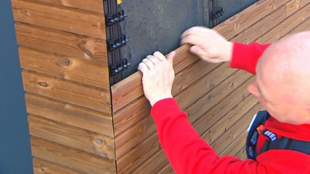 klikken gevelbekleding plaatsen