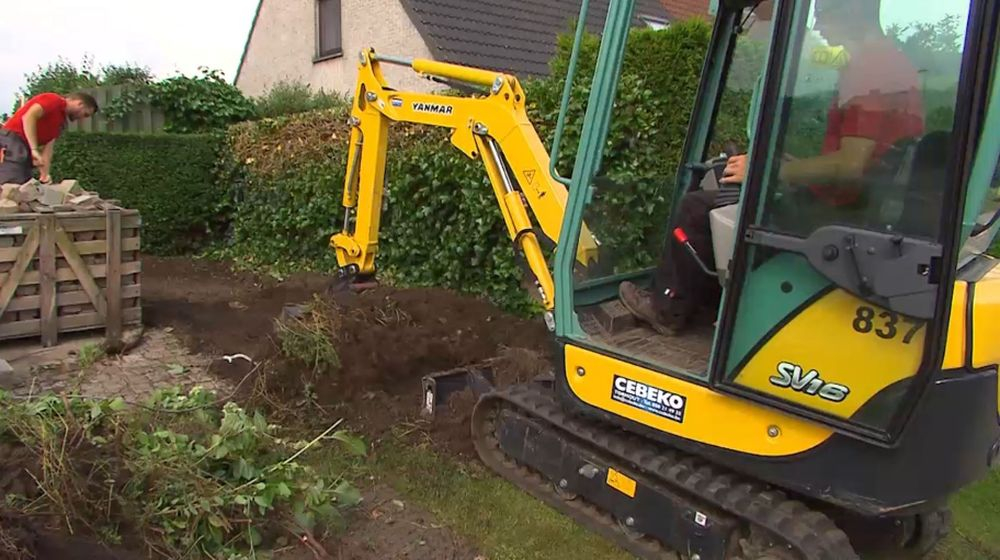 graafkraan uitgraven huren