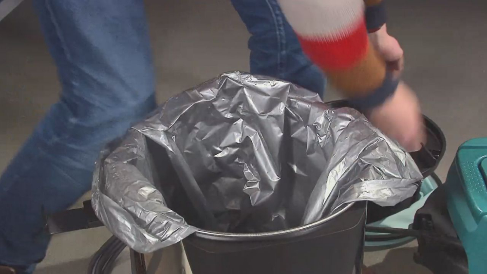 plastiek zak bouwstofzuiger