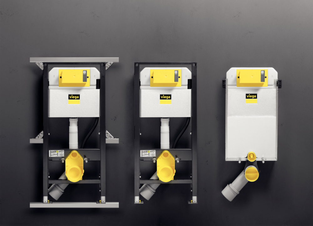 Viega-voorwandsysteem "Prevista" 