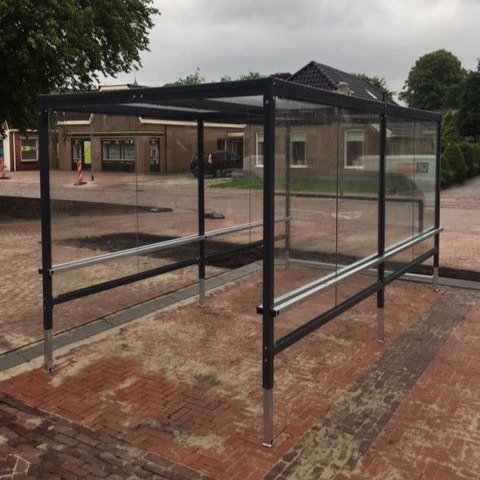 overdekte stalling voor winkelwagens