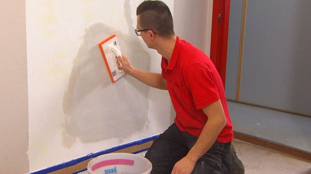 afwerken renovatiepleister