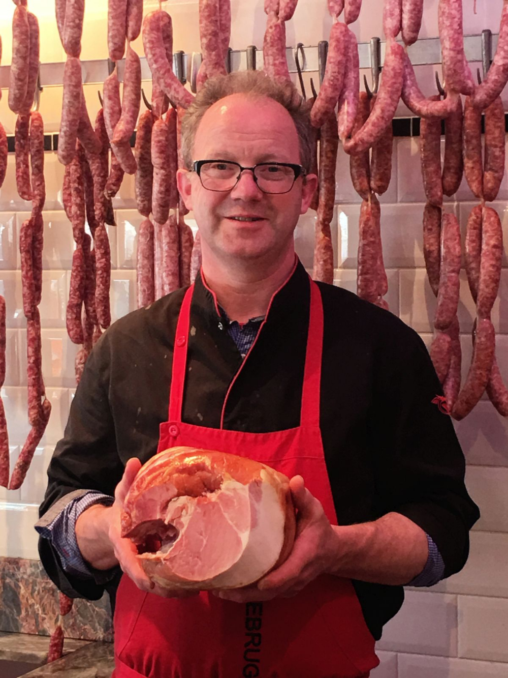 The Duke of Berkshire ham met label