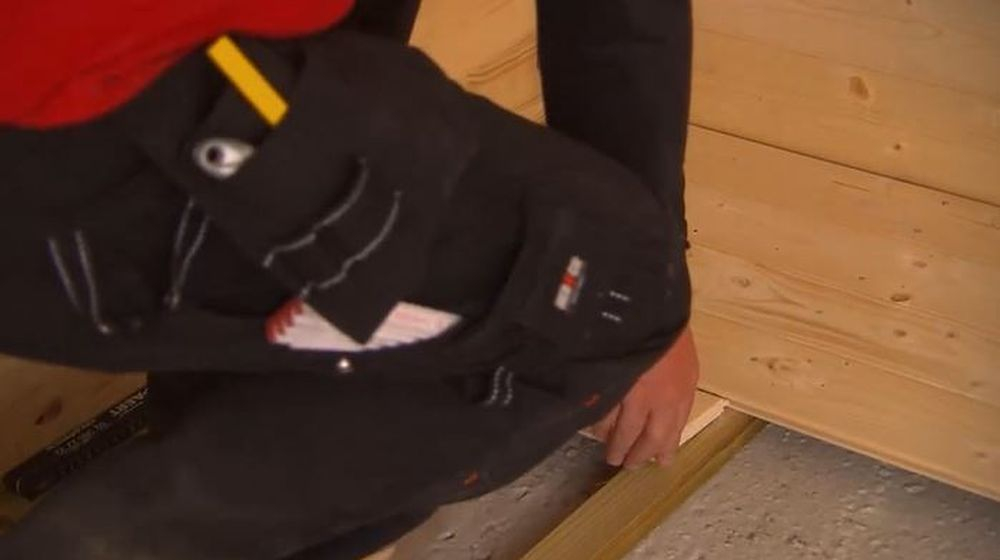 vloerafwerking  tuinhuis