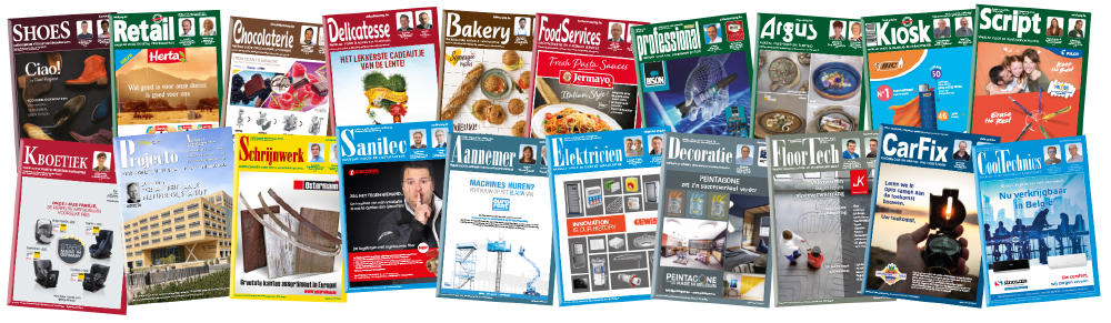 Shoes, Retail, Chocolaterie, Delicatesse, Bakery, FoodServices, Professional, Argus, Kiosk, Script, Kboetiek, Projecto, Schrijnwerk, Sanilec, Aannemer, Elektricien, Decoratie, FloorTech, Carfix CoolTechnics