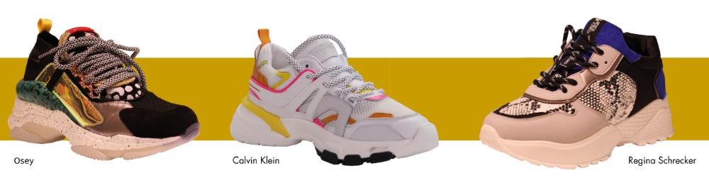 Shoes Walk & Match Trade Mart trends Ugly Sneaker dad sneaker Osey Calvin Klein Regina Schrecker