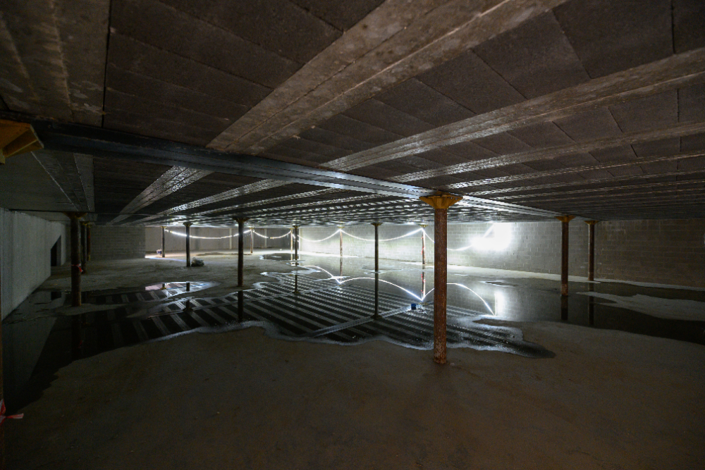 kelder ondergrondse parking loods 23 haven Gent