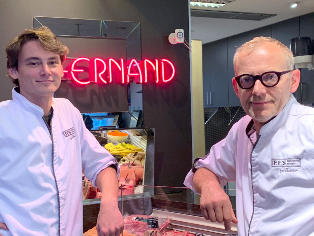 Jef Debouver en Rik Debouver Jef's Butcher Store