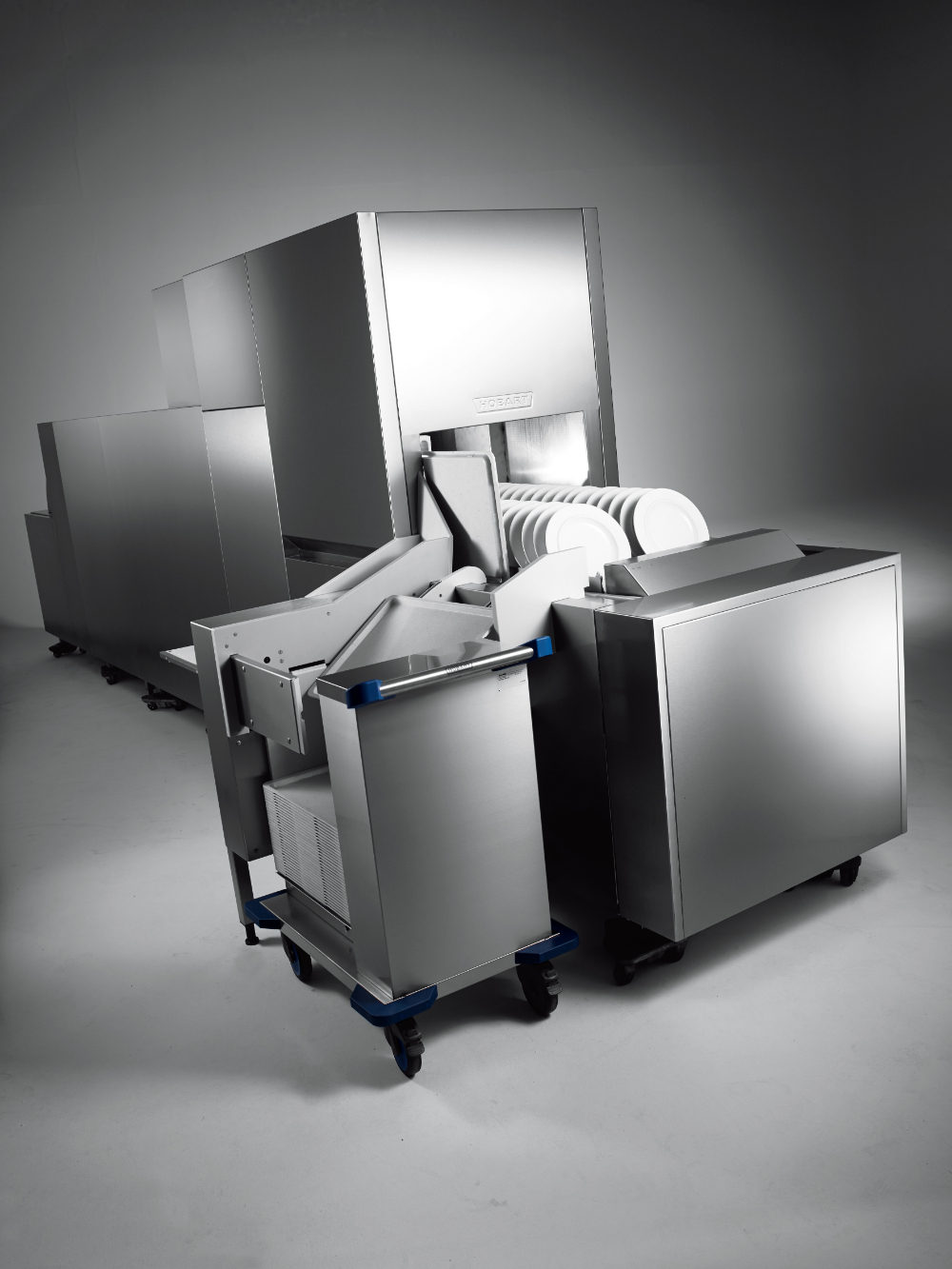 vaatwasser transportbandmachine detectie vaatsoort minimale waterconsumptie Hobart