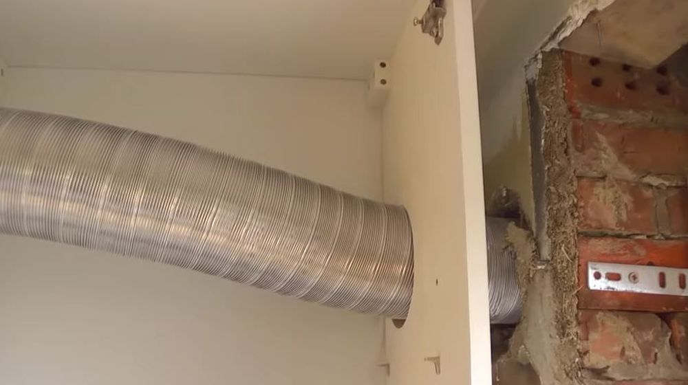 lichte bocht afvoerbuis dampkap