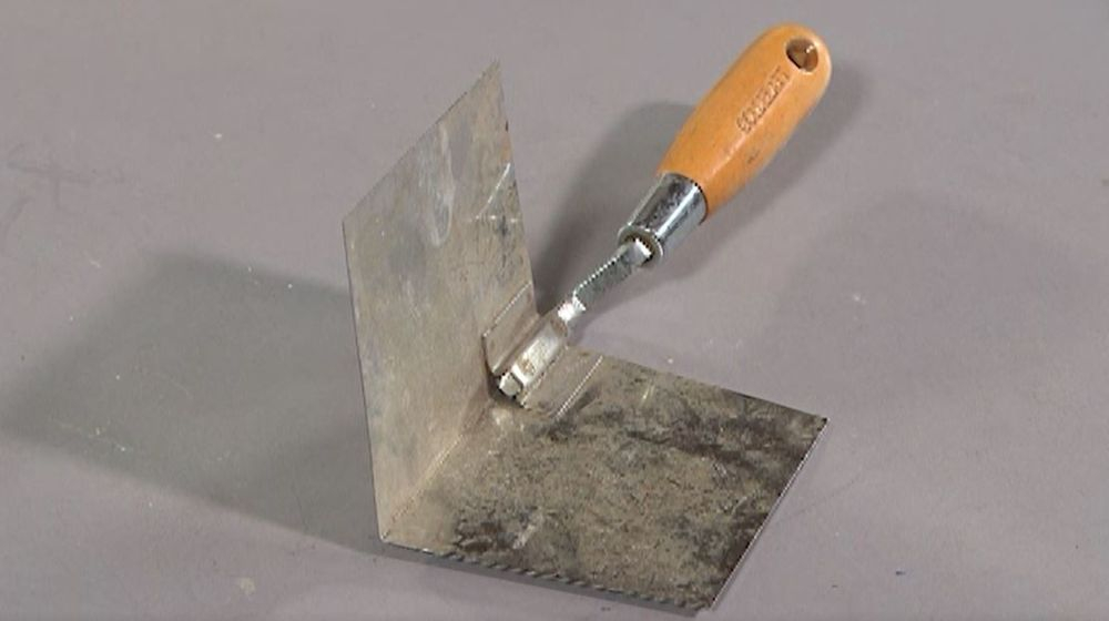 hoektroffel pleisteren tools