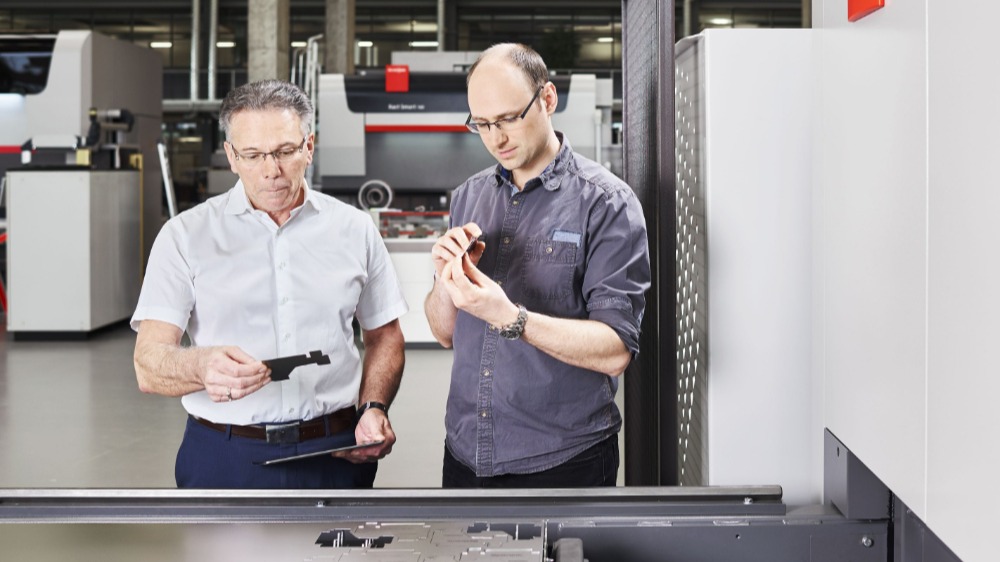 De traceability van een onderdeel wordt steeds belangrijker – Foto: Bystronic