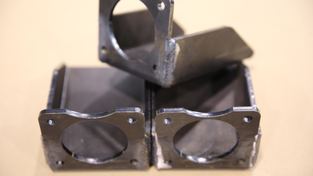 Een voorbeeld van enkele afgewerkte producten op de ByStar Fiber 4020 fiberlasersnijmachine