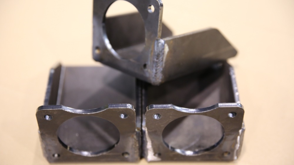 Een voorbeeld van enkele afgewerkte producten op de ByStar Fiber 4020 fiberlasersnijmachine