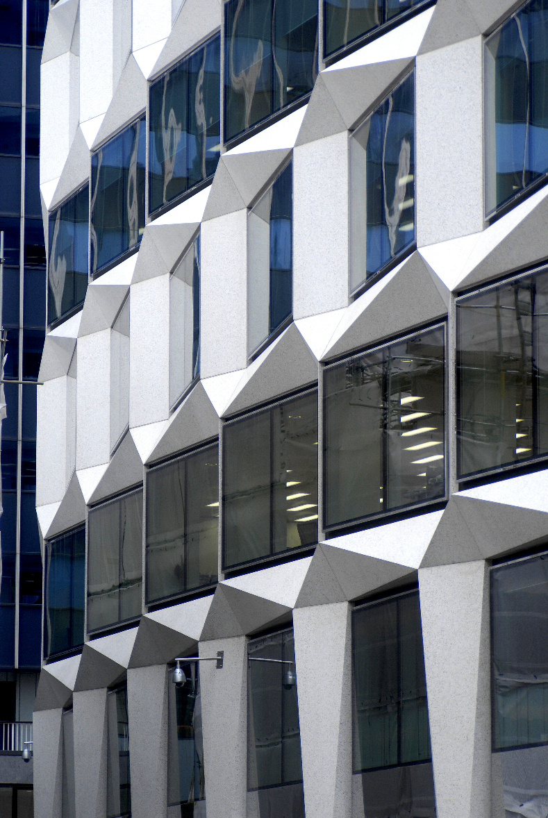 Designgebouw in architectonisch beton