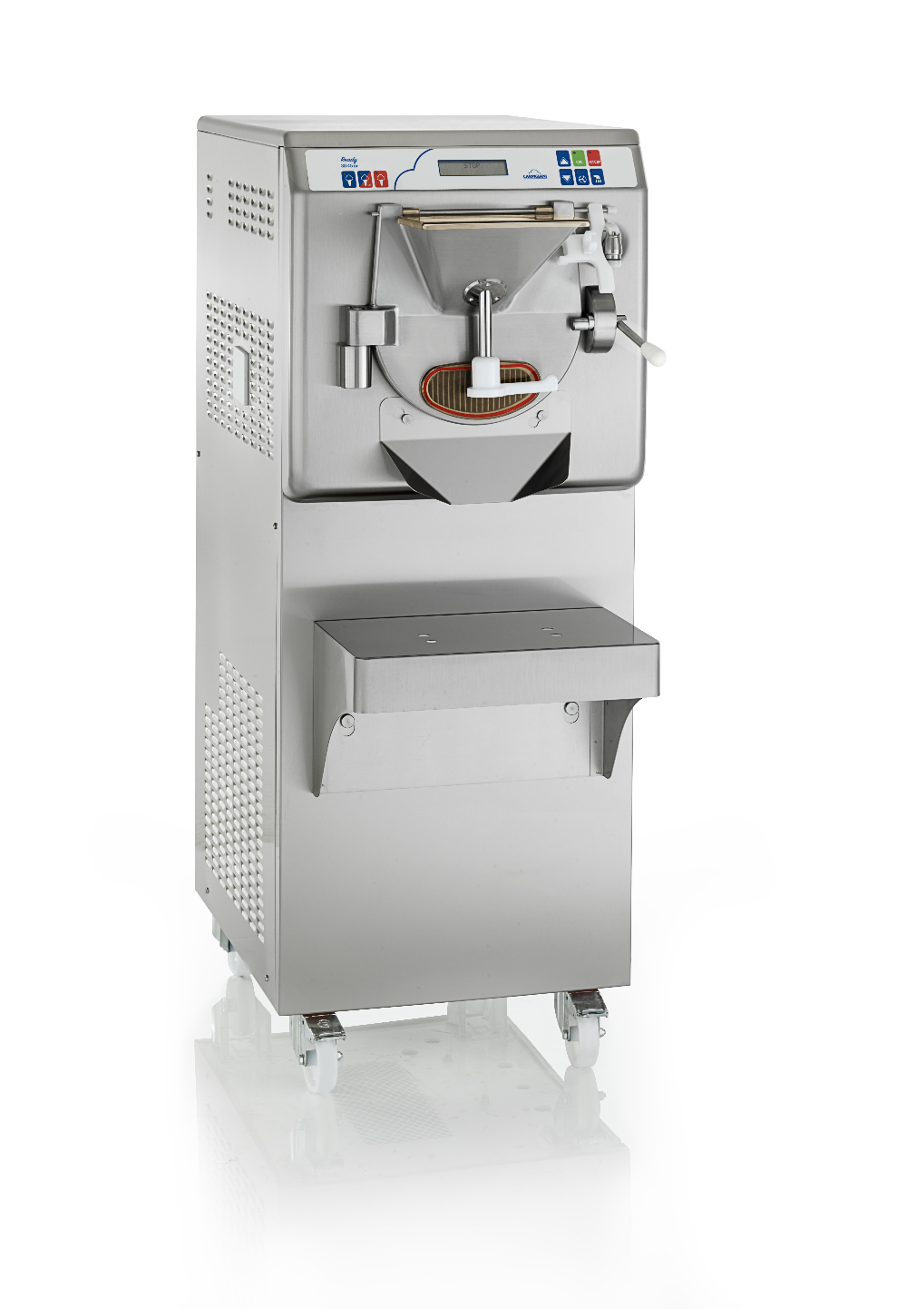 Fabrikanten zoals Carpigiani bieden voor starters vrijstaande ijsmachines aan, zoals deze READY  20/30 NC