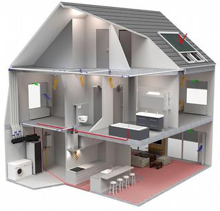 De ventilatielucht uit de natte ruimtes wordt, in plaats van naar buiten, naar het warmtepompsysteem afgeleid