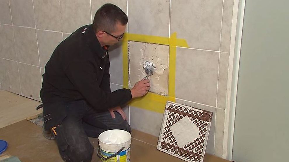 Hoe zelf een tegel herstellen Dobbit